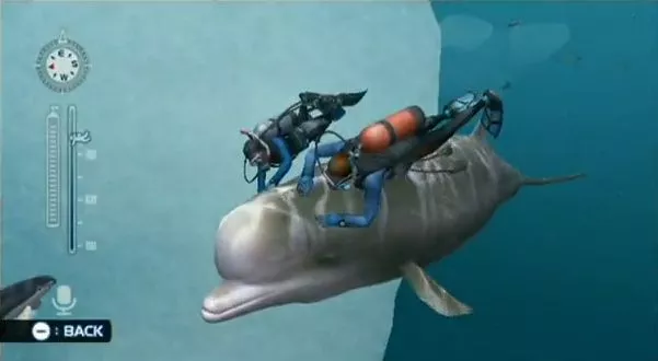 A recent study suggests that playing relaxing video games, such as Endless Ocean, leaves people feeling happier and more sociable than if they had played violent video games (Image: Nintendo)