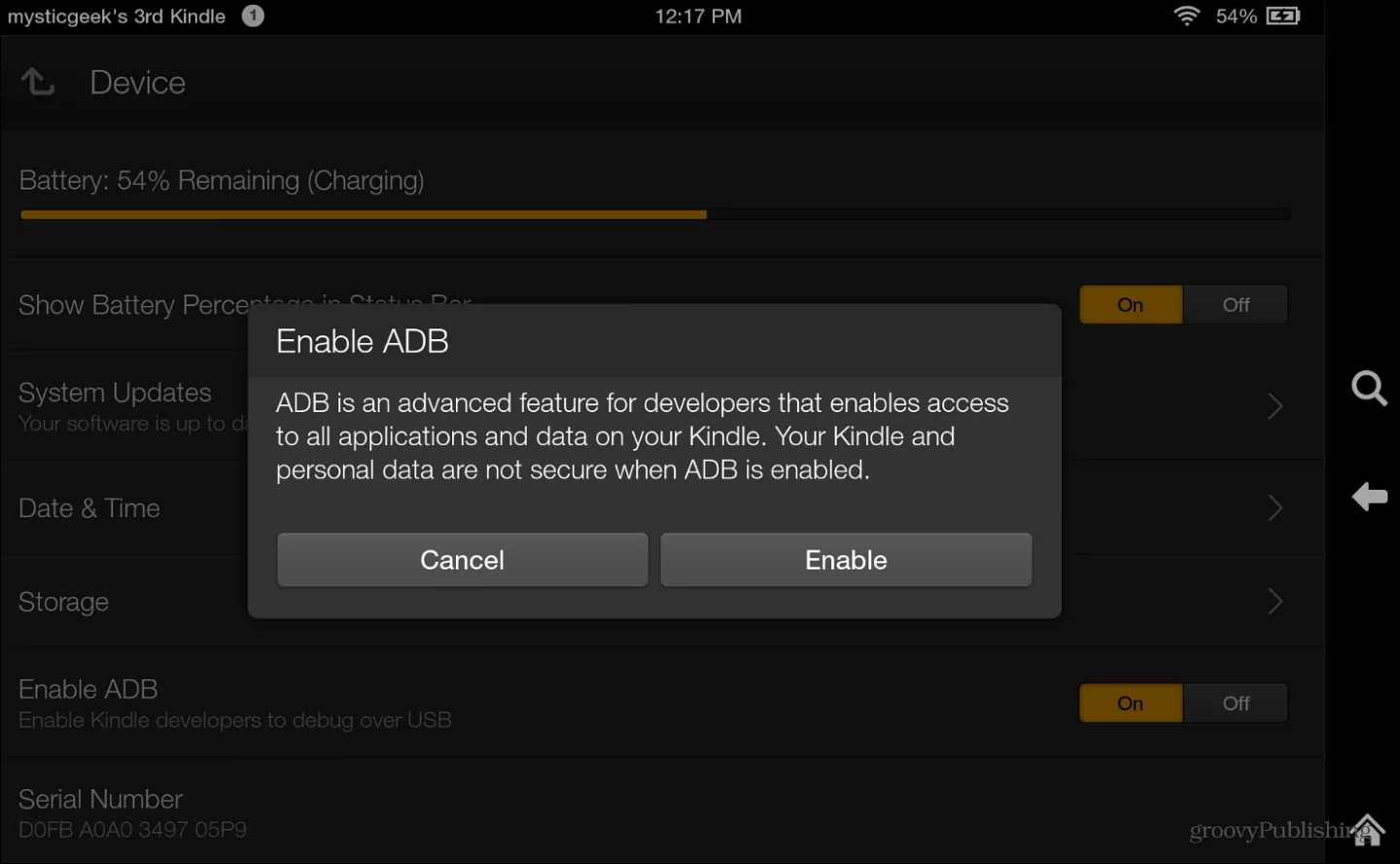 To begin you need to enable ADB which allows developers to debug over USB