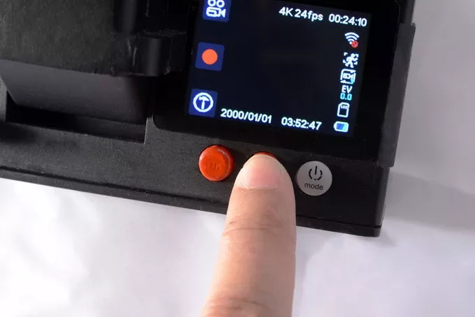 Menu navigation and settings control is undertaken via the 2-inch touchscreen panel on the I'm Back attachment