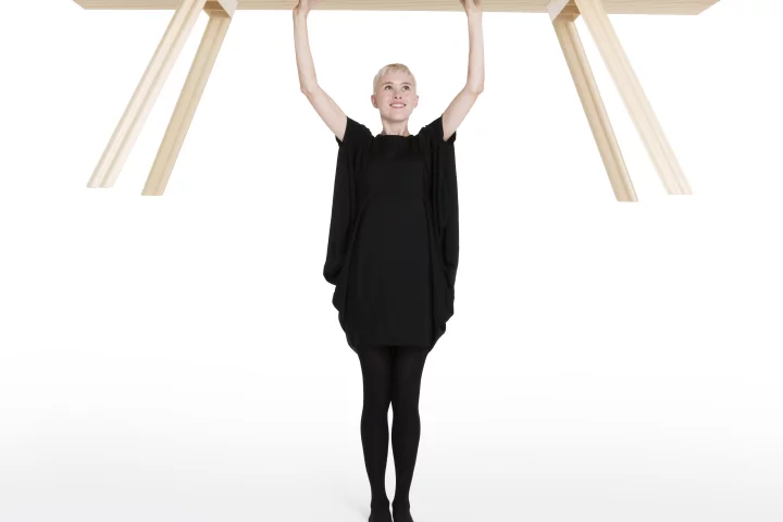 British industrial designer, Benjamin Hubert has created "the world’s lightest timber table"