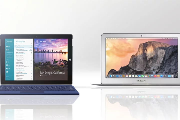 Gizmag compares the features and specs of the new Surface 3 (left) and 11-in MacBook Air