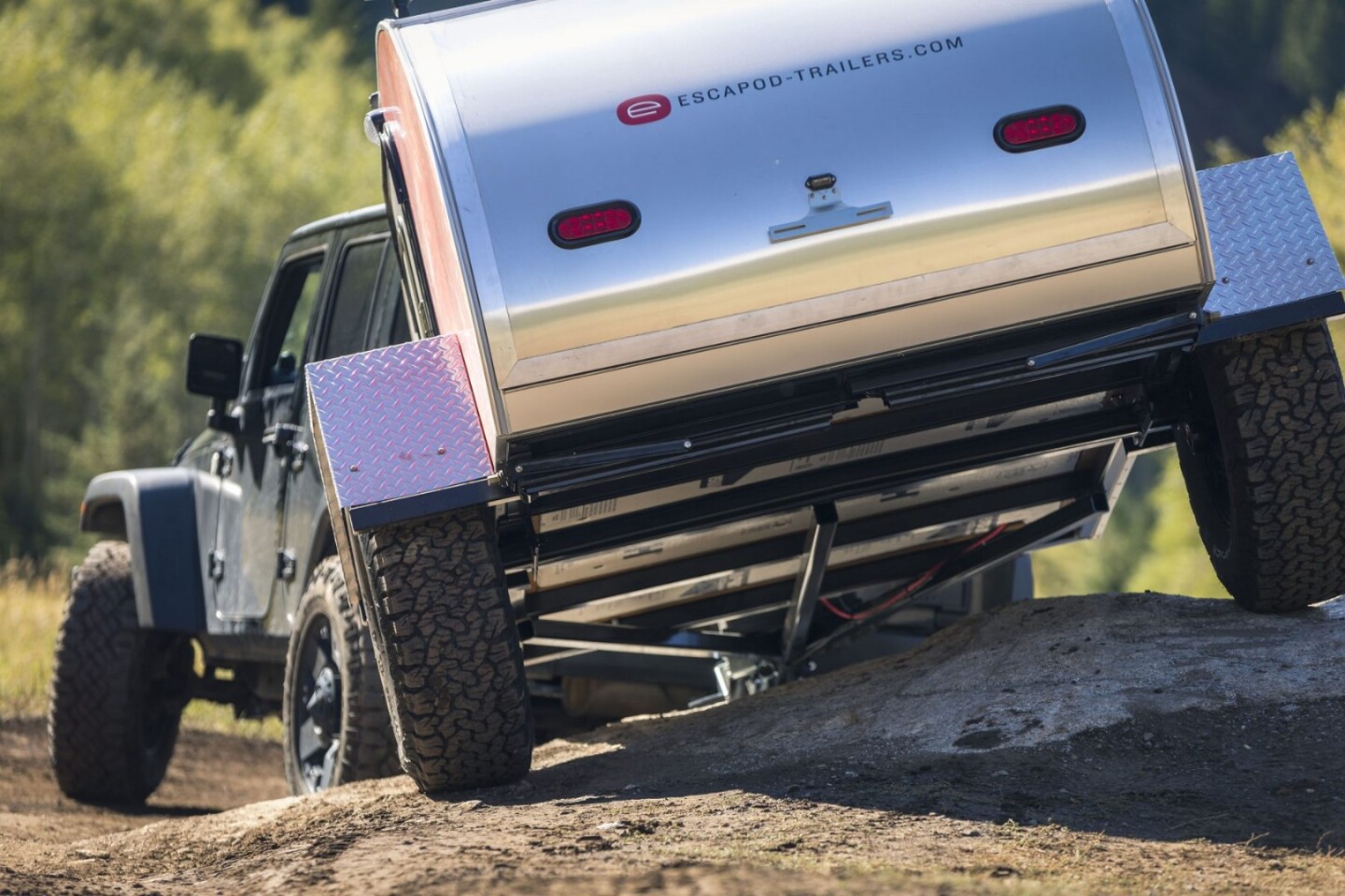 A good look at the 2 x 2-in steel tube frame