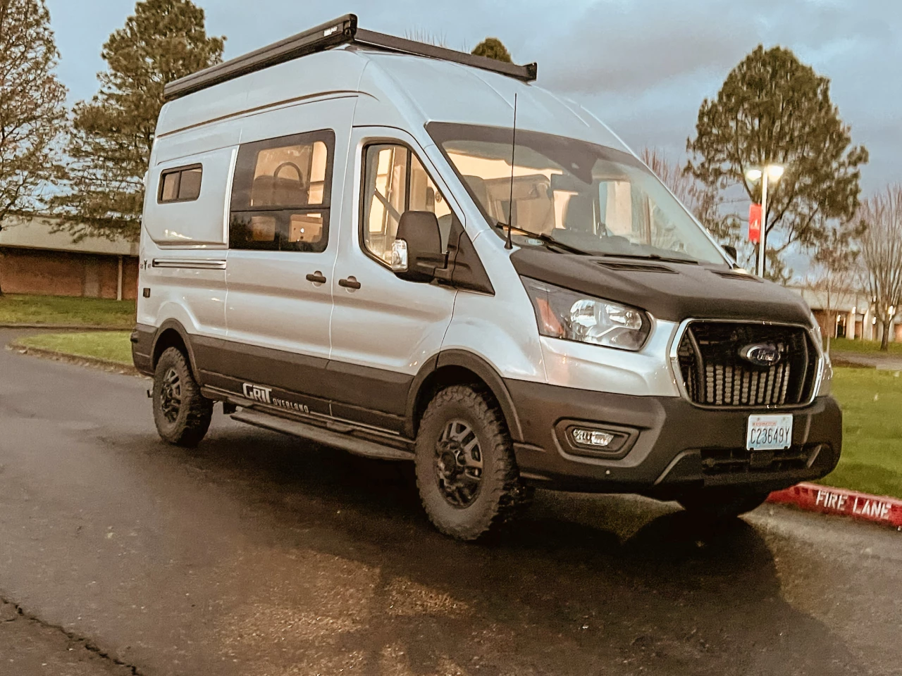 The Grit Overland GO A/T and Terra are based on the 310-hp Ford Transit 148 with high roof