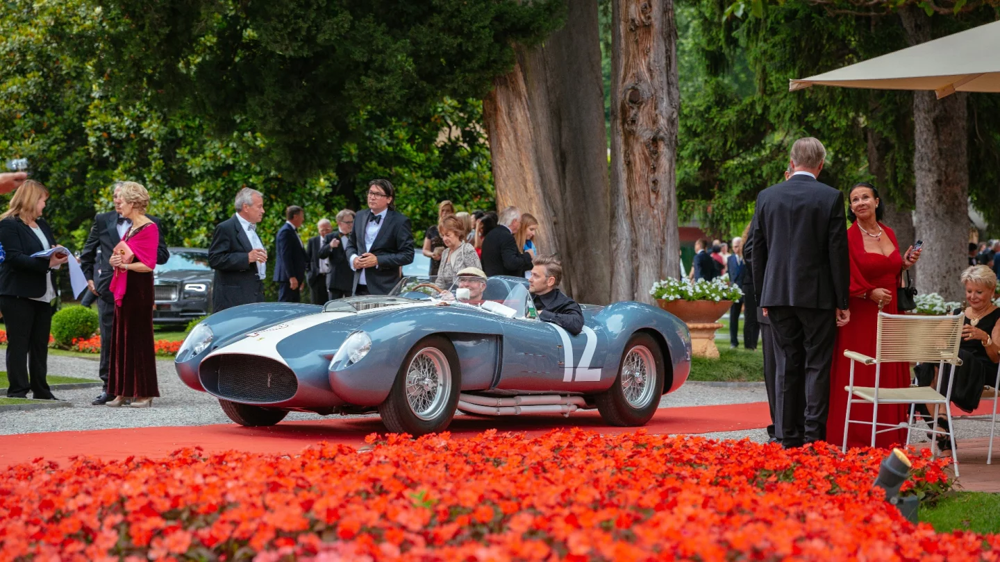 Andreas Mohringer's recently restored 1958 Ferrari 335 Sport Spider won the Trofeo BMW Group, the outright Best of Show award decided by the jury.