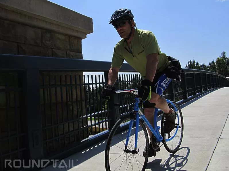 The Tortola RoundTail bicycle replaces the frame's traditional rear triangle with two shock-absorbing joined rings