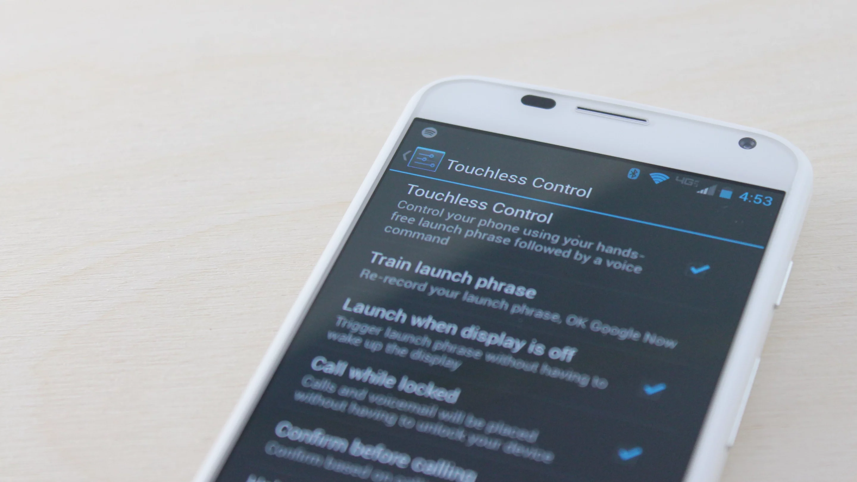 ... ditto for Touchless Control