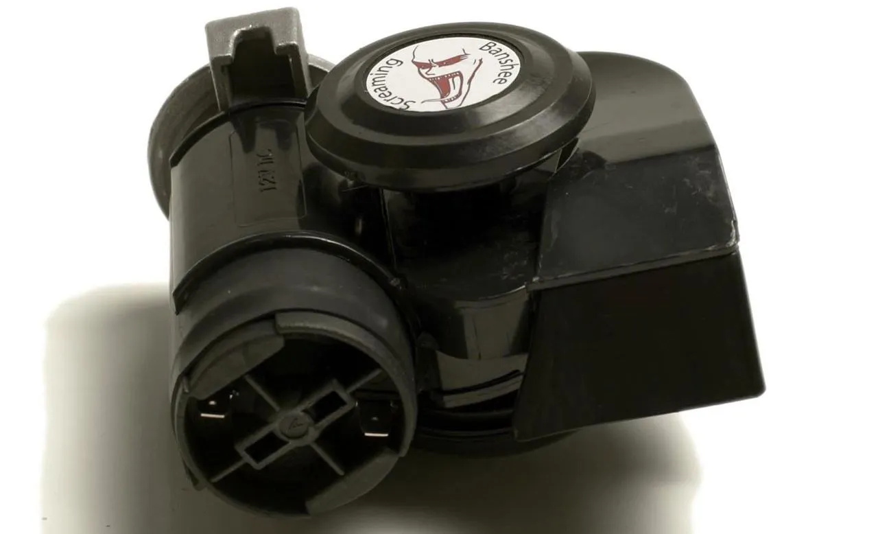 The Screaming Banshee is an add-on 139-decibel motorcycle horn, that allows riders to still use their regular horn as needed