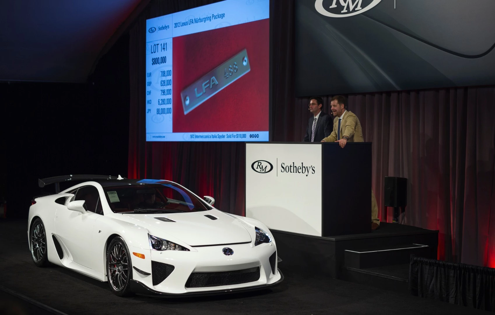 $885,000 | 2012 Lexus LFA Nürburgring Package | Auction Link: RM-Sotheby's