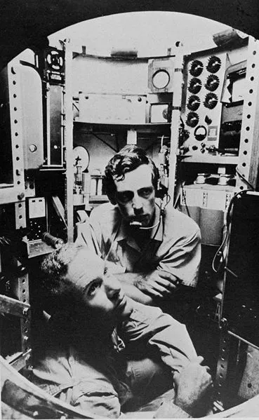 Don Walsh and Jacques Piccard in Trieste