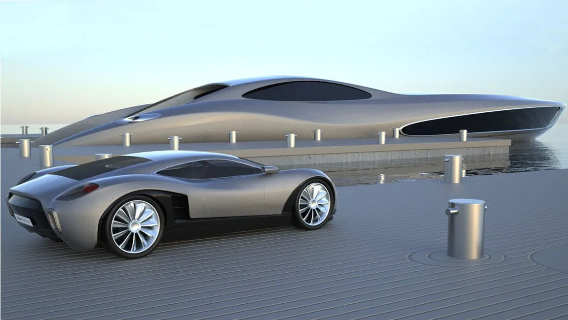 The Strand Craft 122 coordinates beautifully with its accompanying supercar