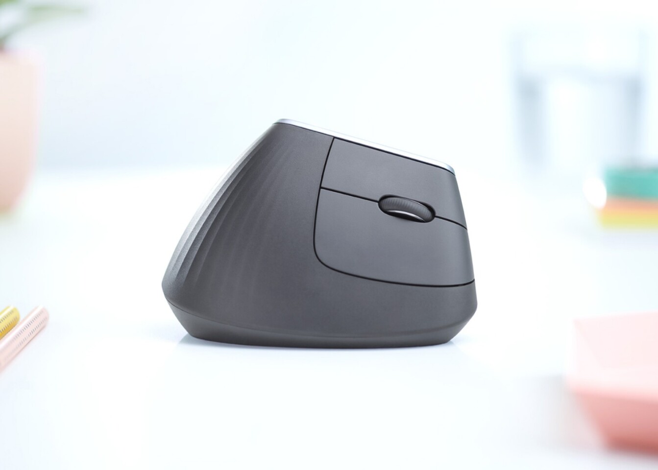 By encouraging you to move your whole arm, the Logitech MX Vertical takes the pressure off your wrist