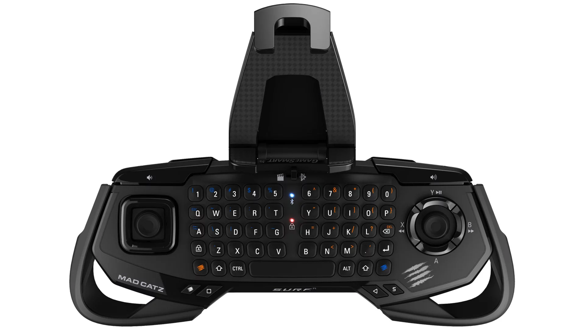 In addition to the keyboard, the device provides users with an on-screen mouse cursor