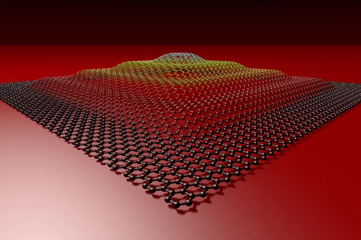 Graphene has been forged into a 3D pyramid shape by way of laser light