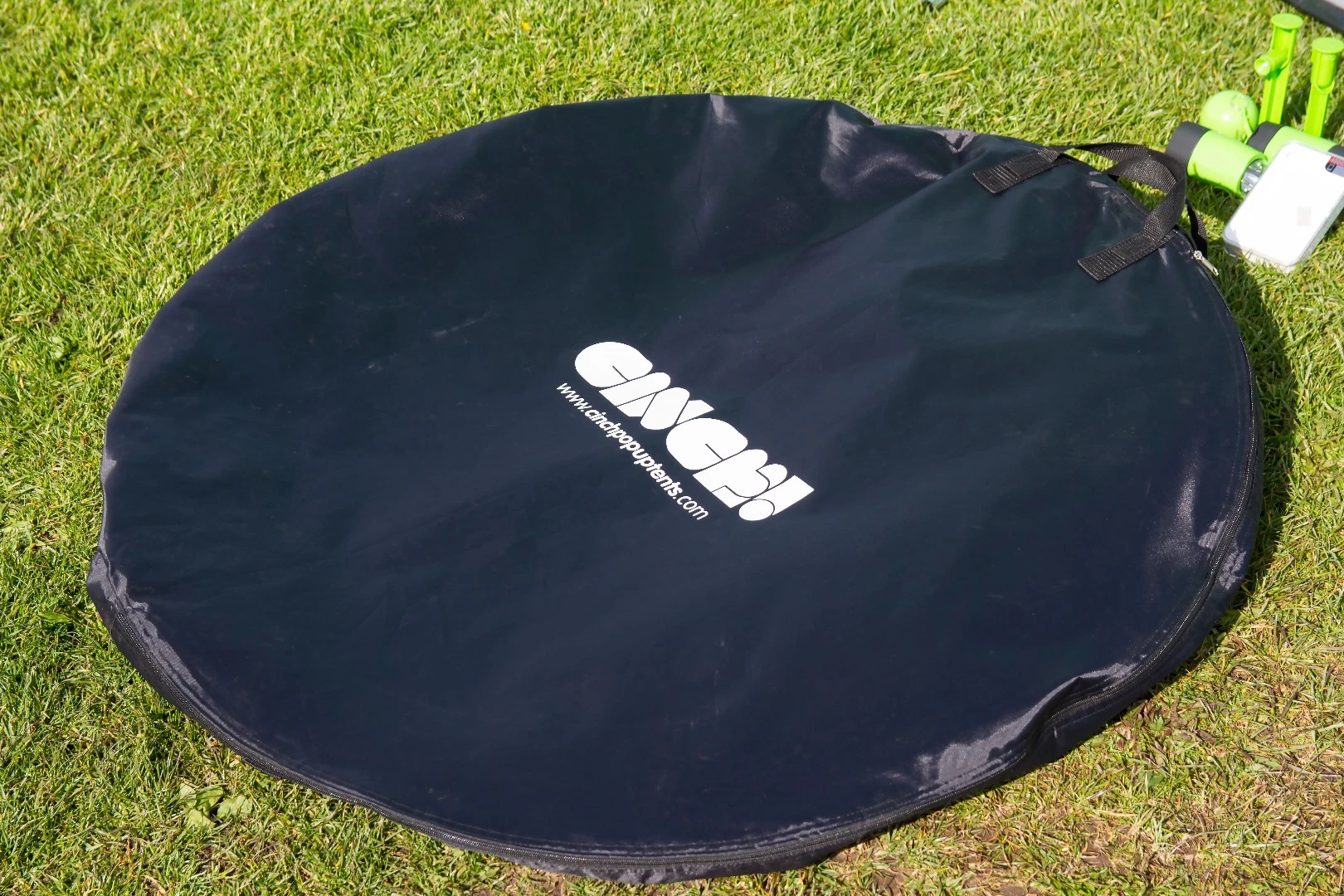 Each Cinch folds into a disc-shaped rucksack