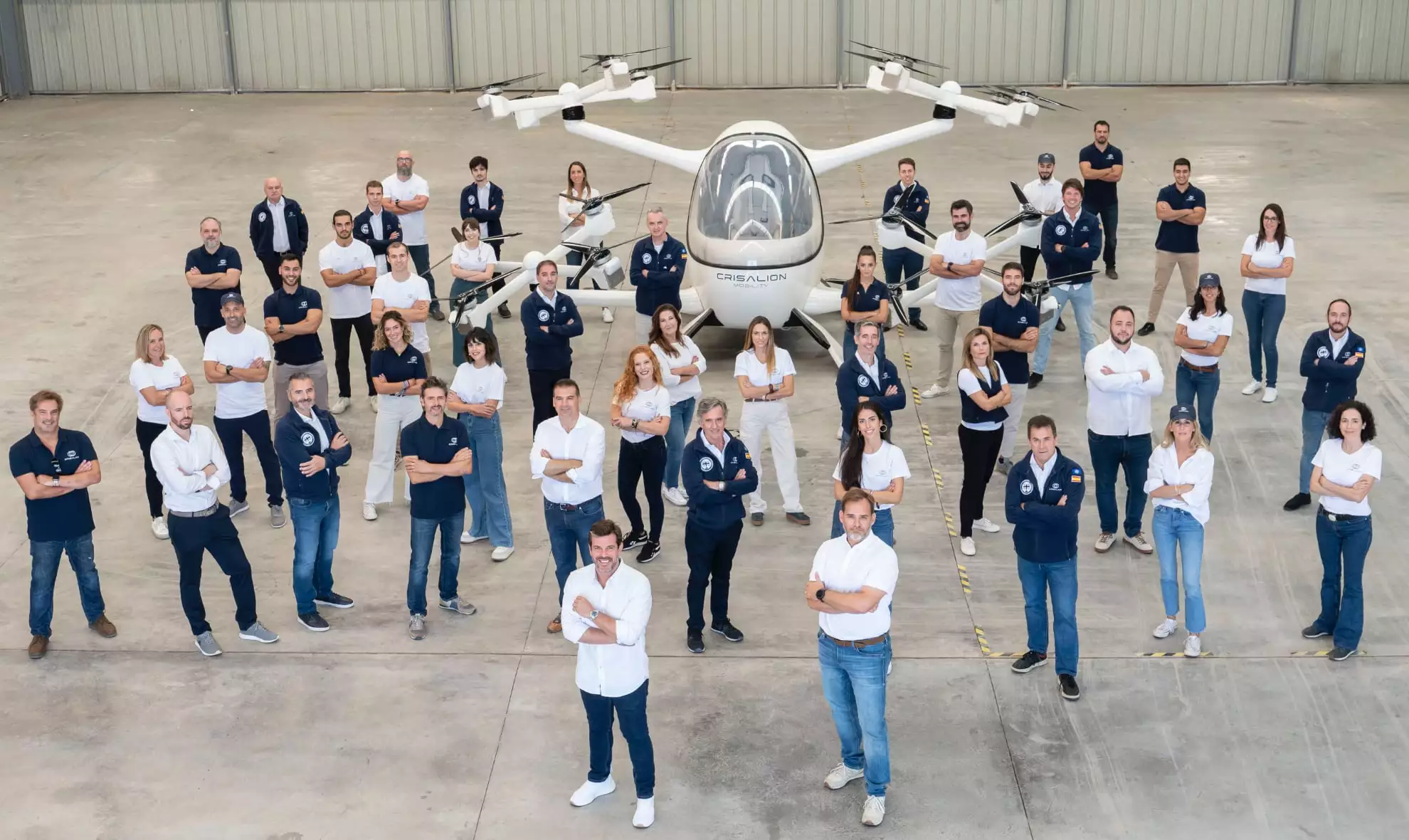 The Crisalion team with the single-seat prototype