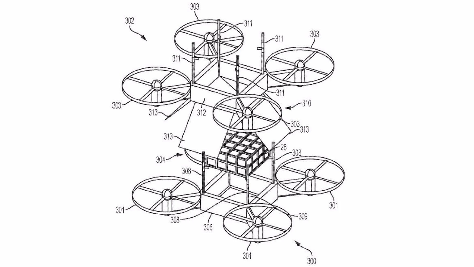An alternative configuration to the arm drones