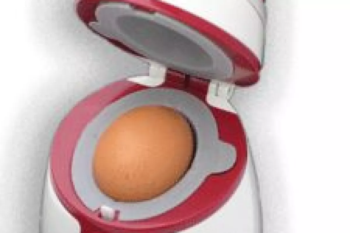 Eggxactly is a device that cooks a single egg, without any need for water