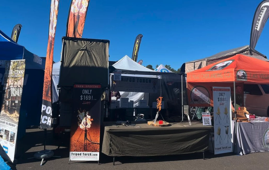 Tripod Torch at Overland Expo West 2024