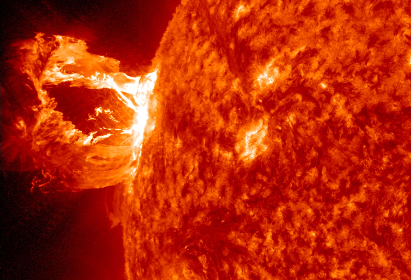 The Sun's magnetic field controls many phenomena, such as this solar flare seen by NASA's Solar Dynamics Observatory