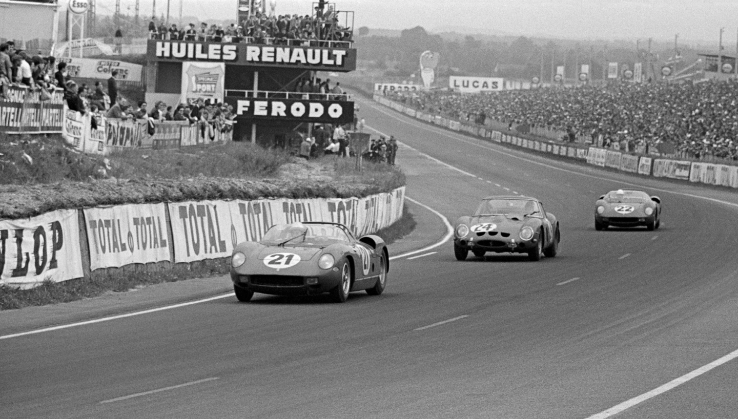 Only four cars in history have won the 24 Hours of Le Mans twice: the Bentley Speed Six (Chassis MT3464) did it in 1929 and 1930; Ford GT40 (chassis #1075) did it in 1968 and 1969; the Porsche 956 of Team Joest (chassis #117) did it in in 1984 and 1985; and this car (chassis #0816) did it as a 250P in 1963 and with a new motor as a 275P in 1964.
