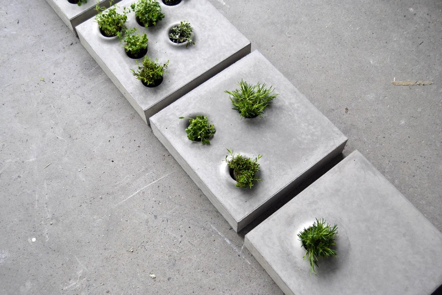 Grey to Green features several different designs which change the amount of vegetation allowed back into our cities
