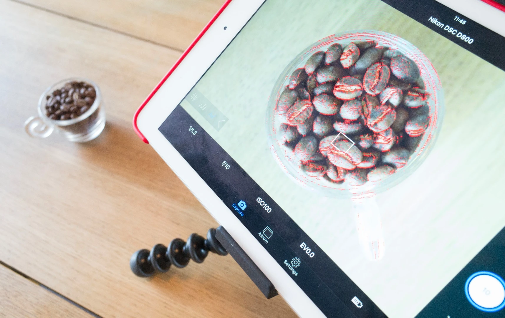 Touch focus and focus peaking in the Case Remote Air app makes it easy to set focus remotely
