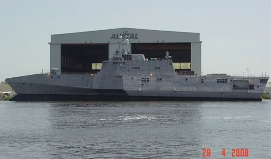 The US Navy's new Littoral Combat Ship, the U.S.S. Independence.
