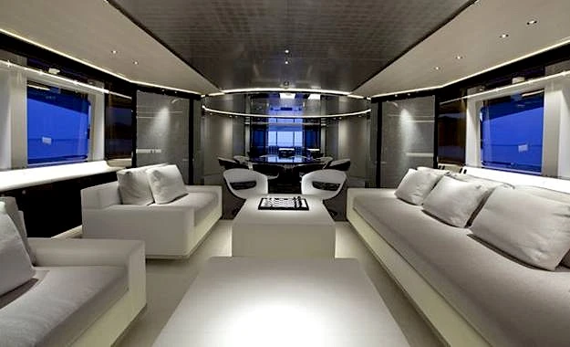 Lounge area M/Y Satori