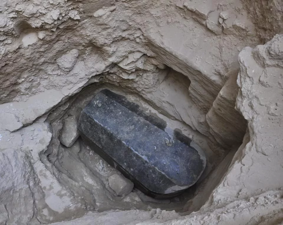 The sarcophagus was found in a tomb 5 meters (16 feet) below the surface