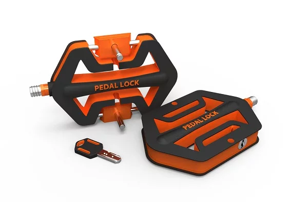 Pedal Lock comprises two interlocking pedals