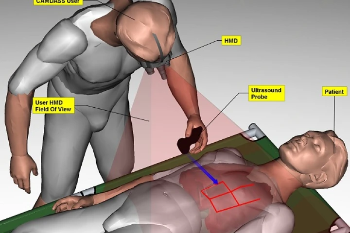 The CAMDASS augmented reality system provides untrained personnel with instant medical know-how (Image: ESA/Space Applications Service NV)