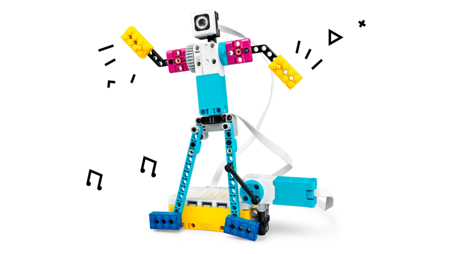 The Spike Prime set includes hundreds of Lego bricks, sensors and motors, a programmable multi-port Hub, and a companion app featuring a block-based coding environment
