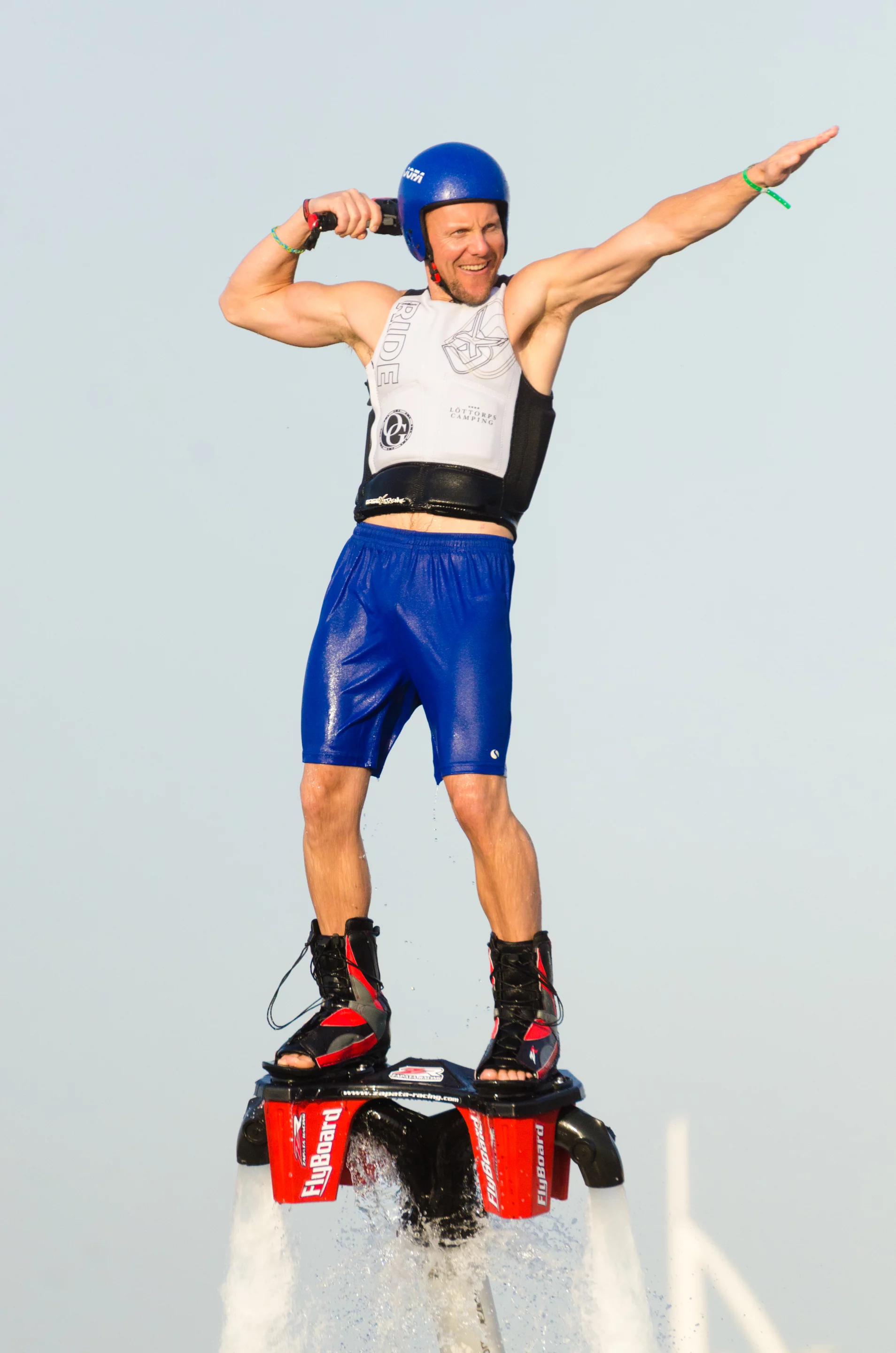 Martin Von Steednik of Sweden finished second in the inaugural Veterans Flyboard World Cup held in Dubai, December, 2014 (Photo: Liam McKenna)