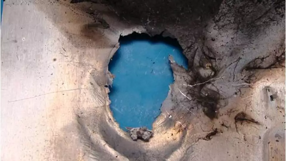 Damage caused by the Gamma laser