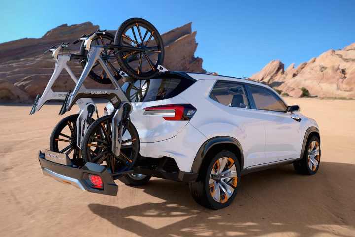 Subaru shows an integrated bike carrier