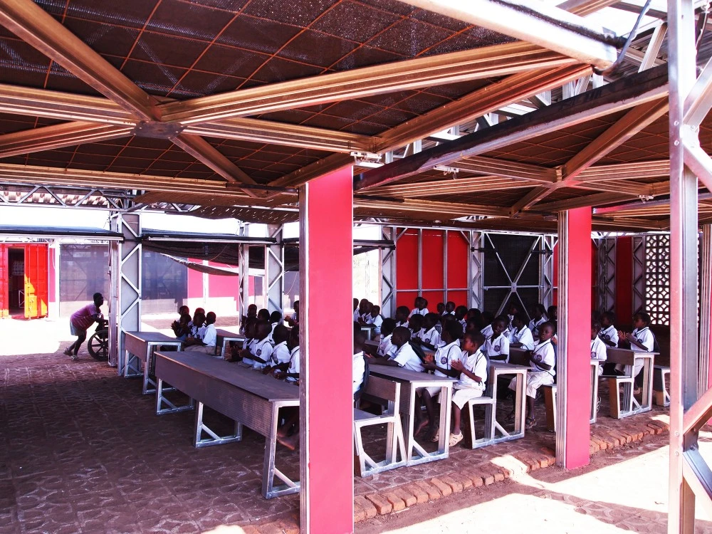The Legson Kayira Community Center and Primary School was completed earlier this year (Photo: Architecture for a change)