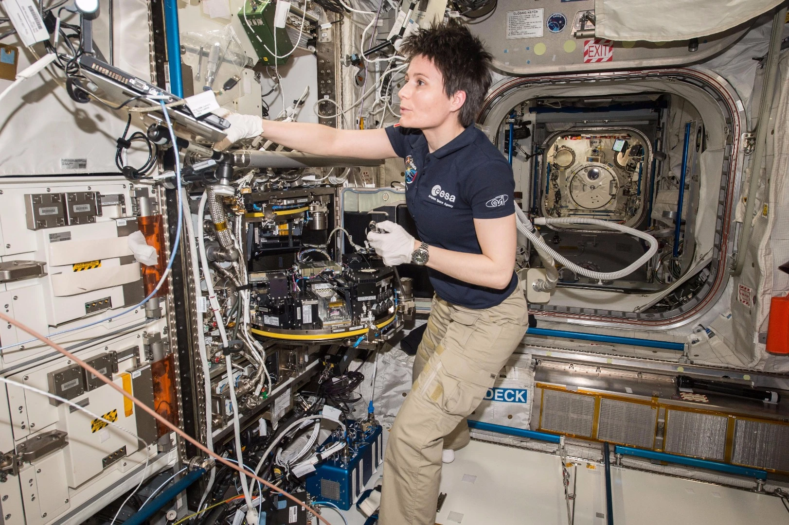 The Columbus module on the ISS is home to an ongoing experiment studying how we might grow crops in space