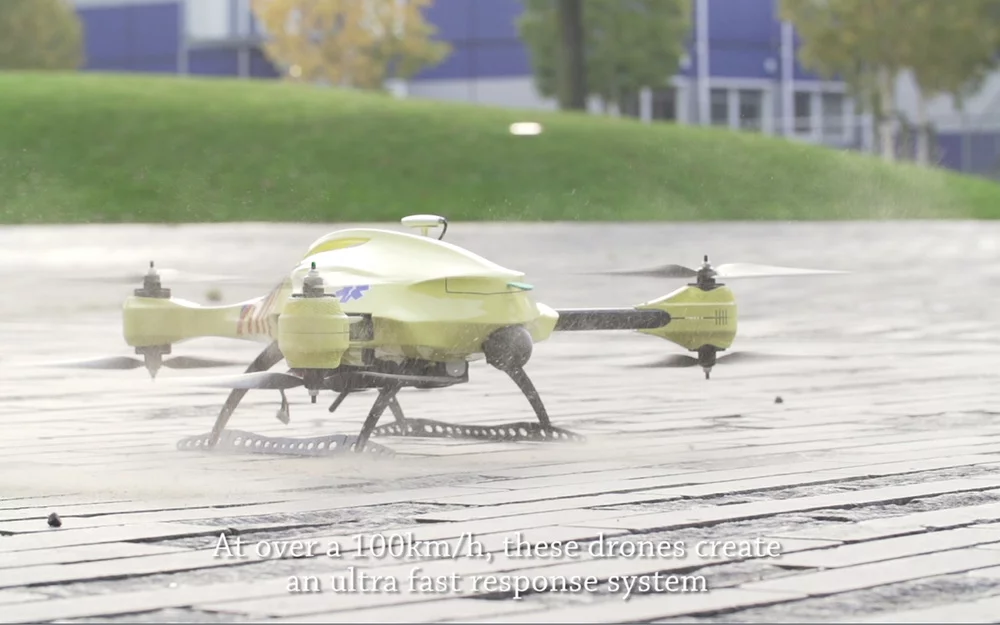 Also crucial to Momont's approach is the communications tools built into the drone