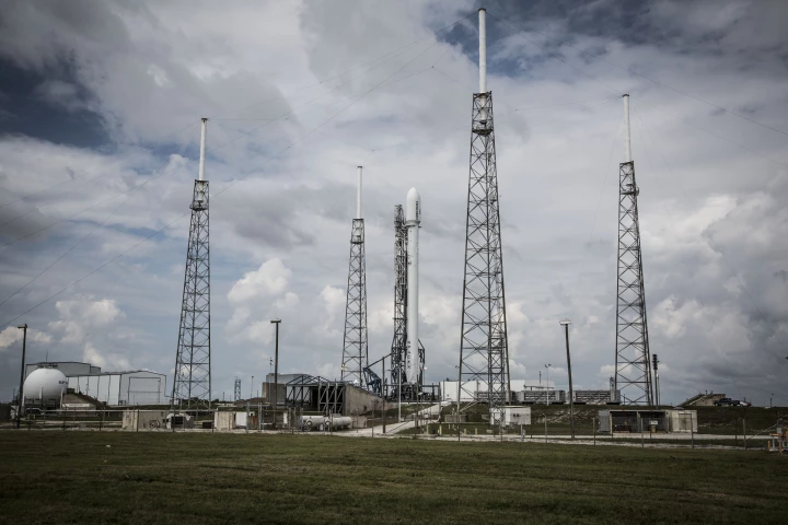 Falcon 9 on the launch pad