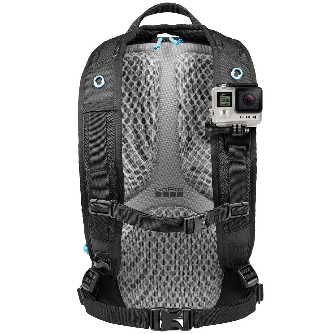 The shoulder strap mount is an interesting new way of mounting your GoPro