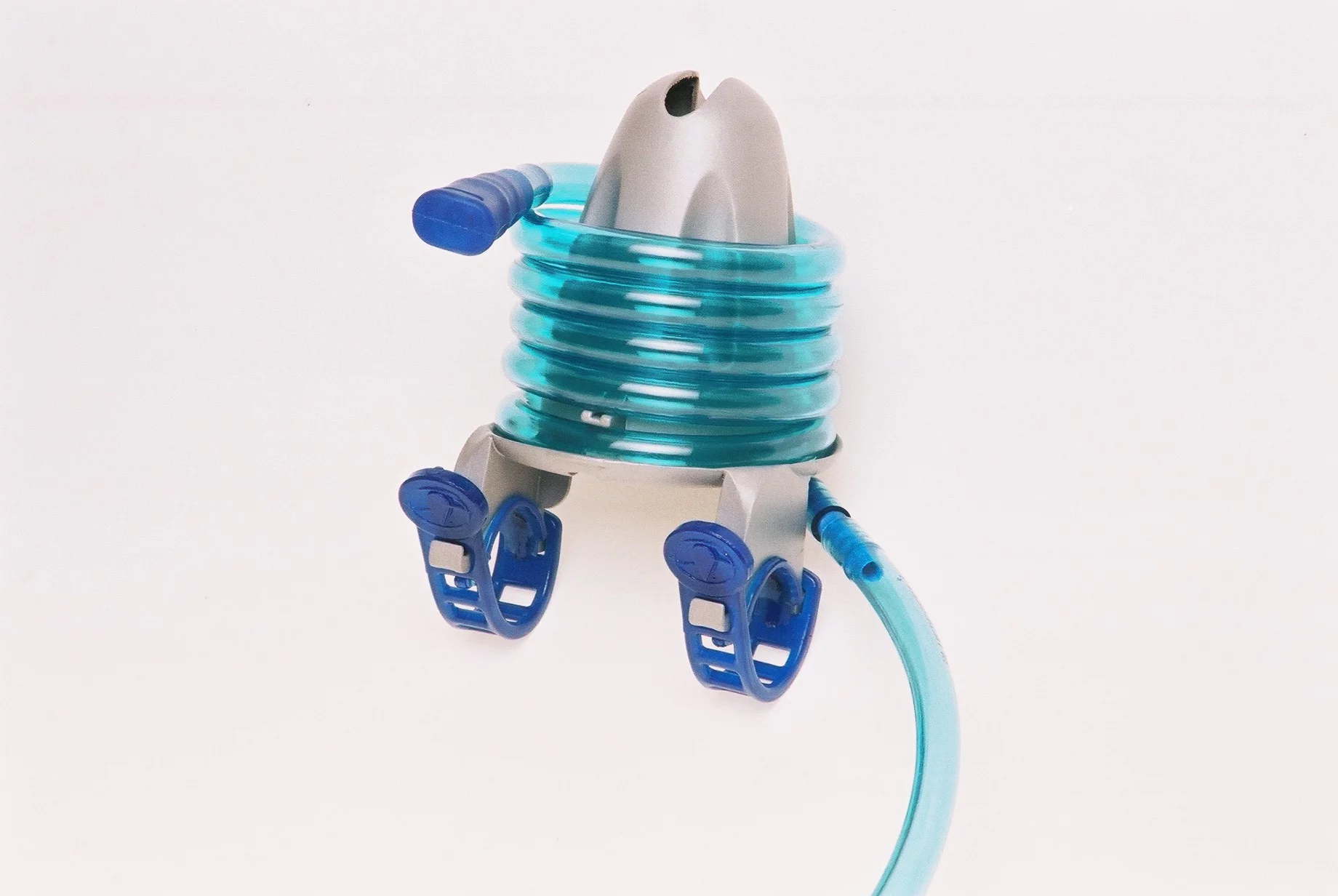 The SpiralTube automatically coils back into place when you let it go