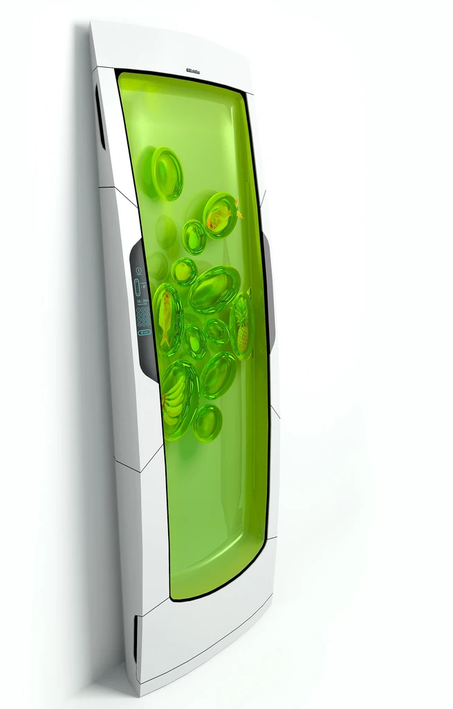 If you want something from the Bio Robot Fridge, just stick your hand into the biopolymer gel and grab it