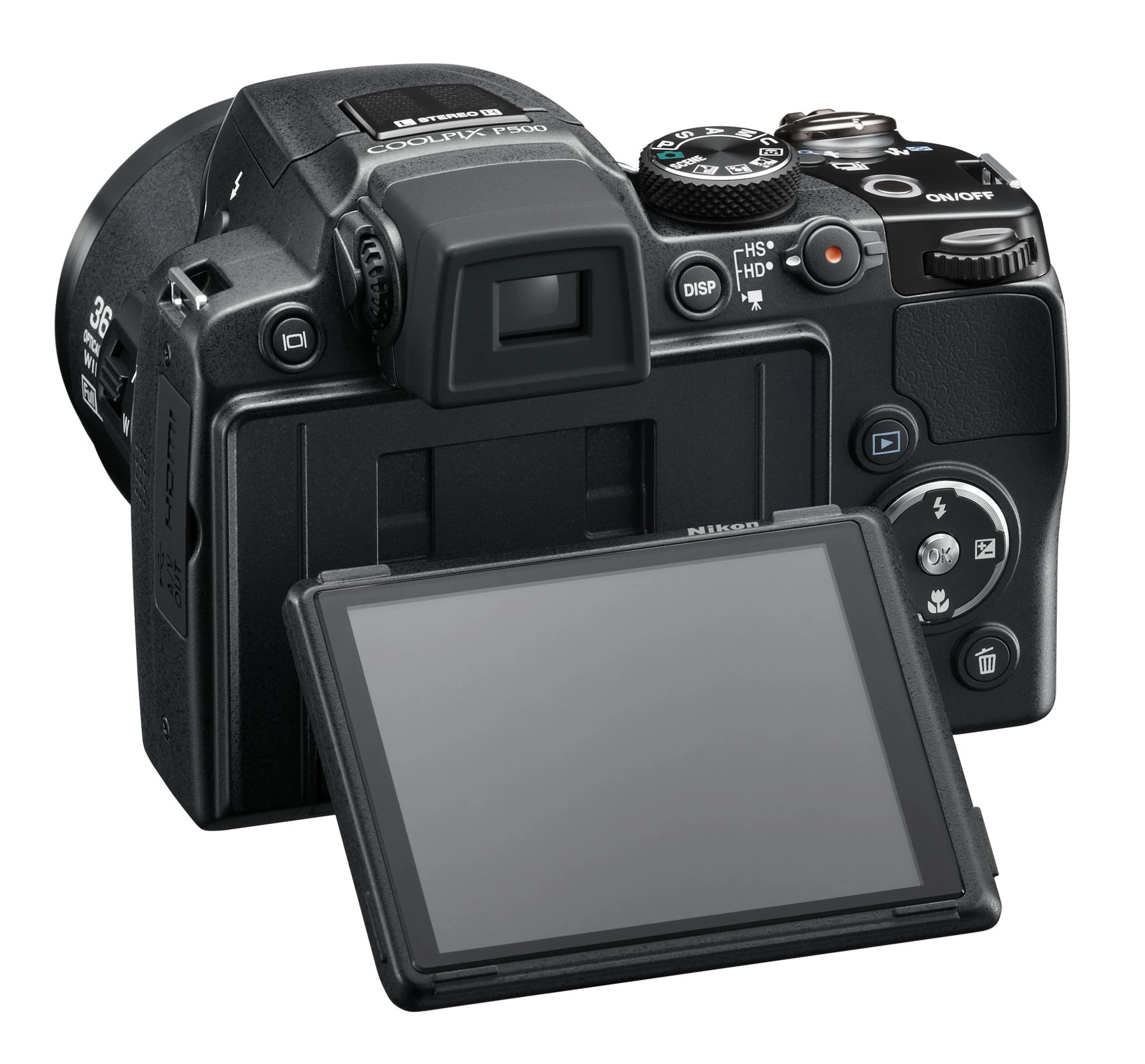 Viewing all the angles on the 3-inch high definition tilting display