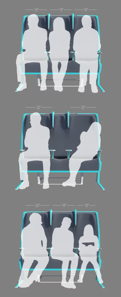 Examples of Morph customized seating