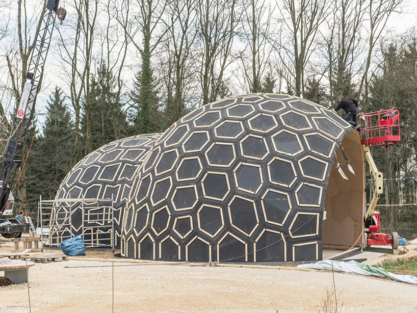 The interior form before covering with insulation (Photo: ICD/ITKE/IIGS University of Stuttgart)