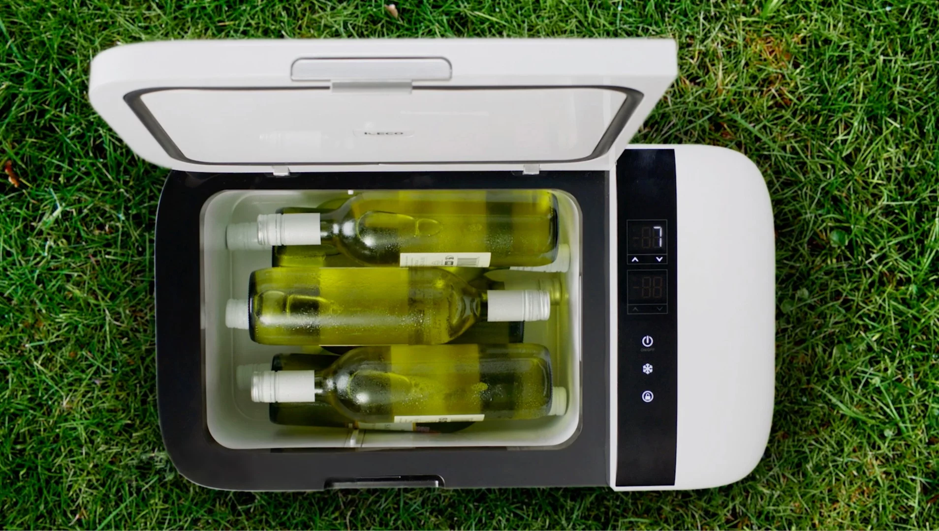 Iceco estimates that the iFreezer can hold up to nine wine bottles