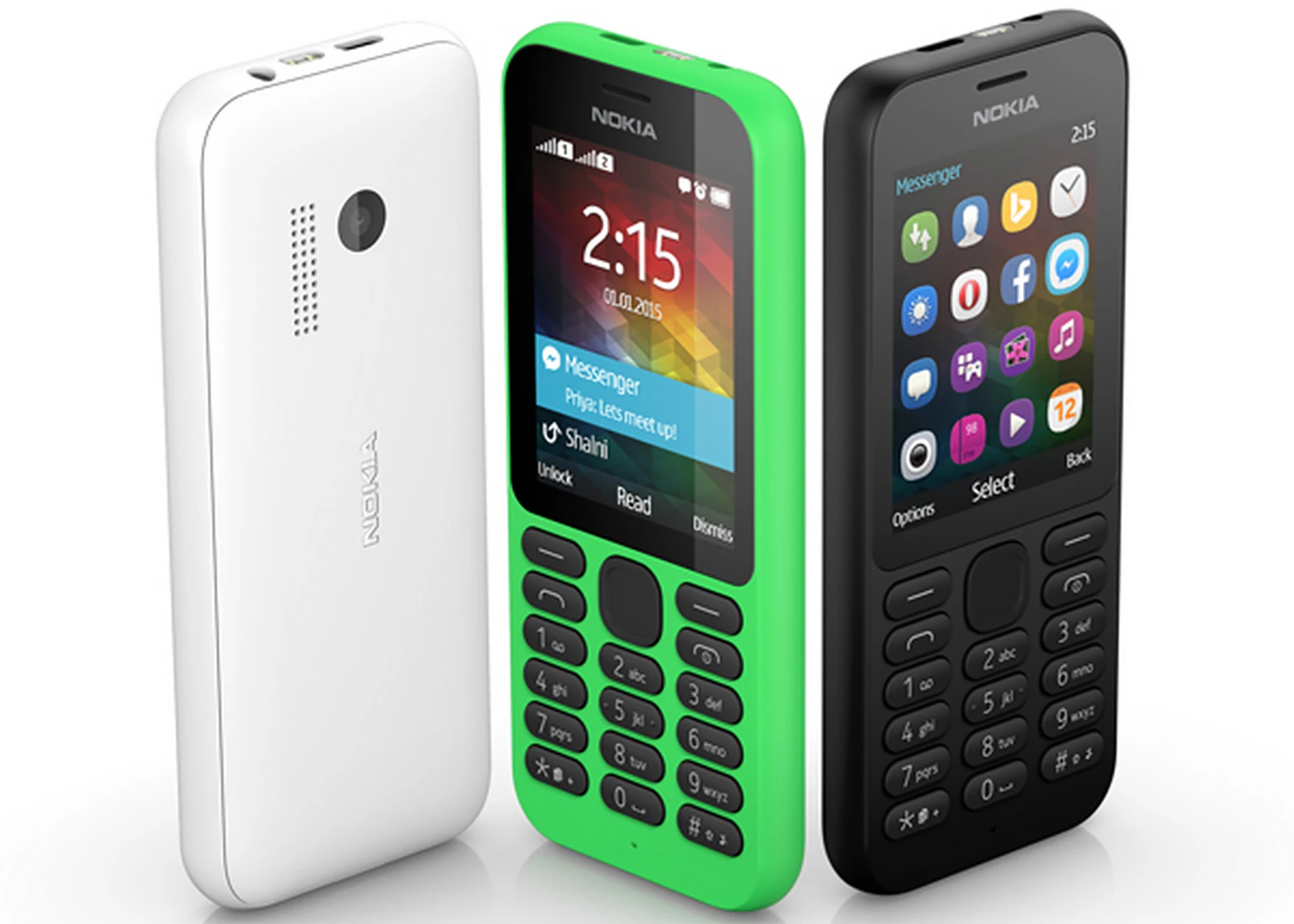 The device will be available in both standard and Dual SIM configurations, shipping with a choice of green, black and white finishes