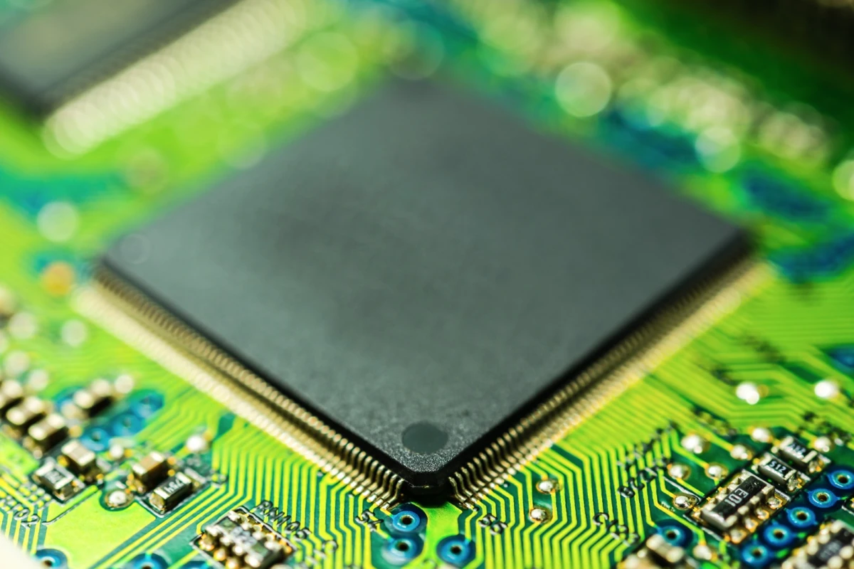 Researchers in Singapore and Germany have developed a chip that can not only process data, like the one above, but can also act as memory storage