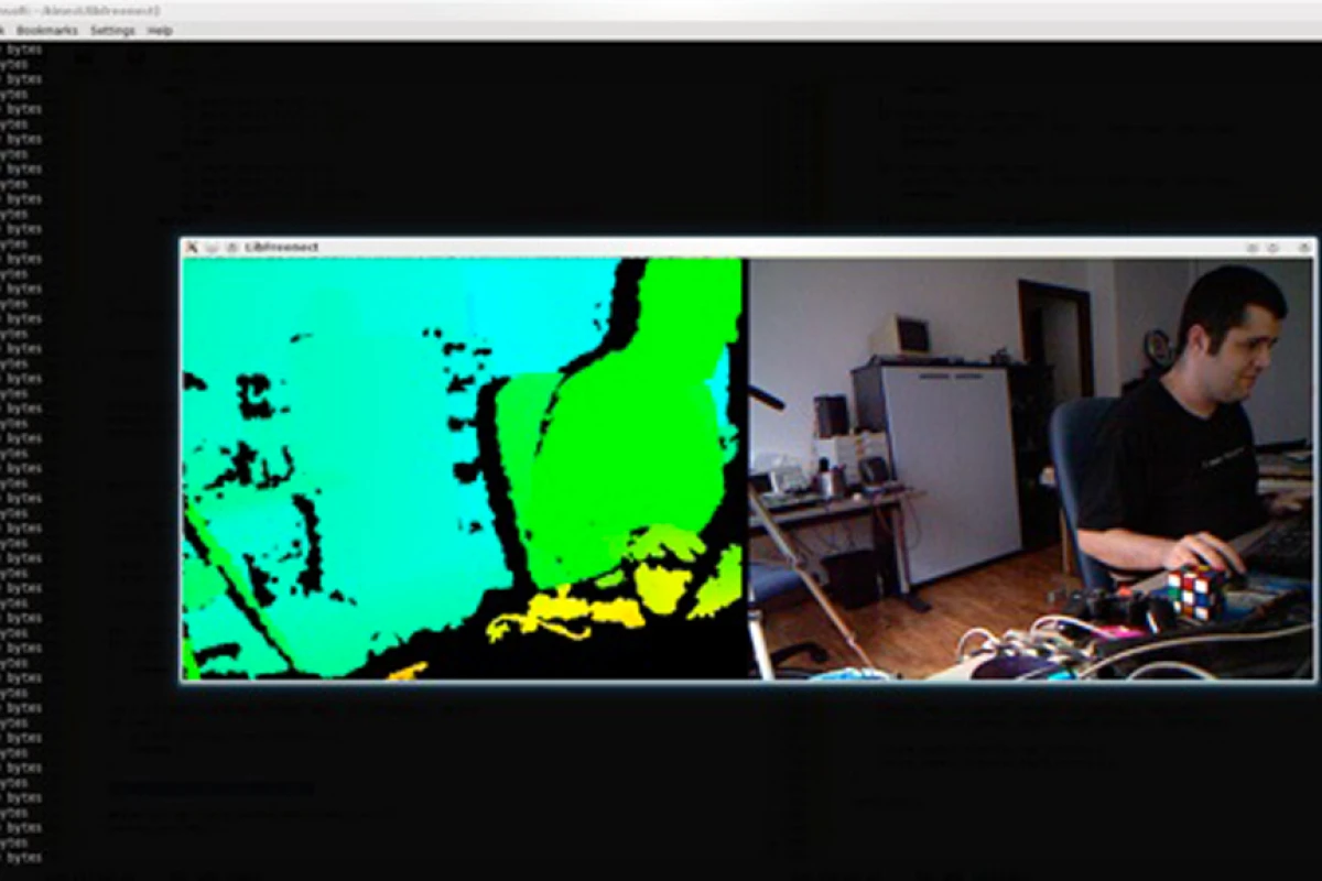 Hector Martin shows off the Kinect drivers that pocketed him US$3,000