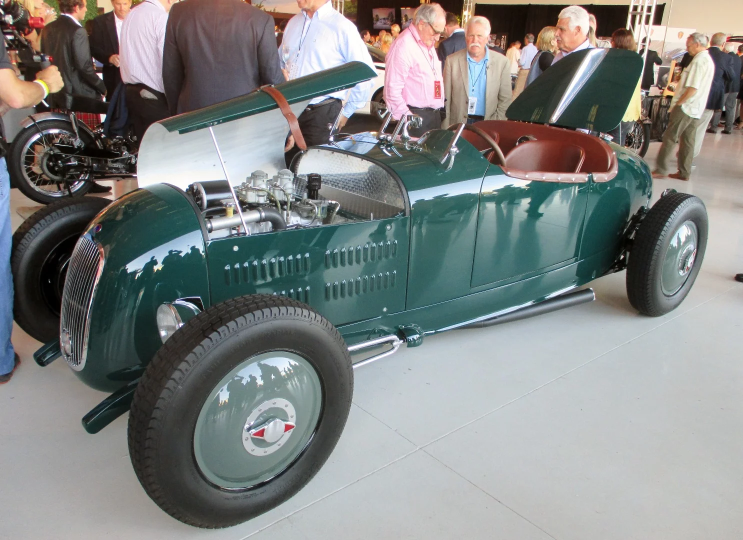 Wayne Carini took delivery of his new Hot Rod at The Motorworks Revival